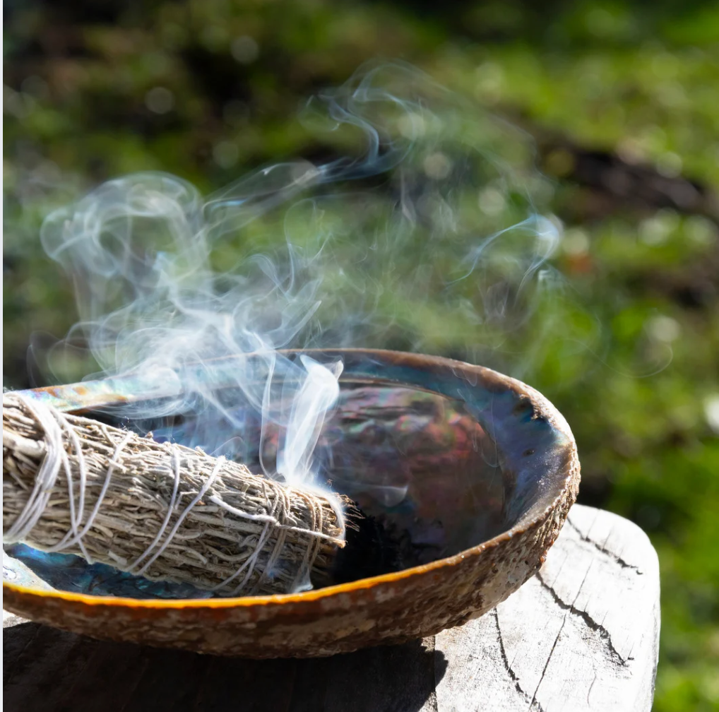 (set of 3) Cedar, White & Blue Sage smudge stick 4" - Image 3